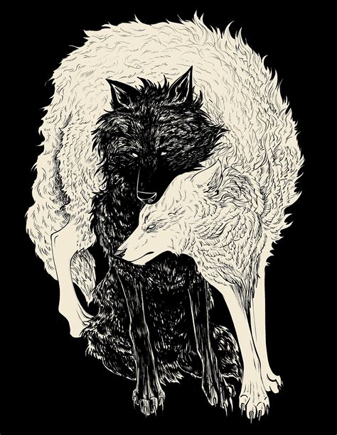 Wolf Lovers / Black and White Art / Art Print / Gifts for Her - Etsy