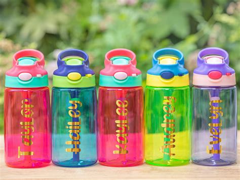 Kids Water Bottle Personalized Water Bottle Kids Water | Etsy