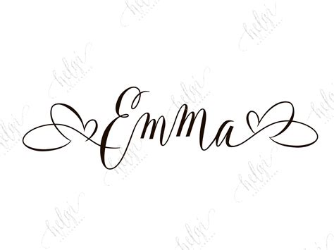 Emma SVG Name SVG Name Clipart svg Gold name svg Girl Name | Etsy