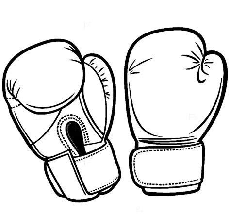 Hanging Boxing Gloves Drawing at GetDrawings | Free download