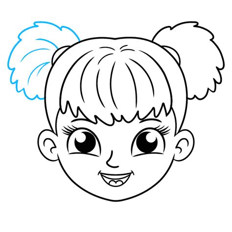 How To Draw A Girl Face For Kids