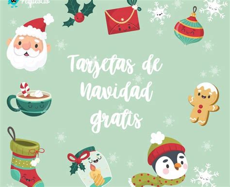 20 TARJETAS NAVIDEÑAS originales [para imprimir gratis] - Pequeocio