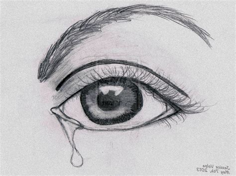 Crying Eyes Drawing Easy Step By Step : Easy Drawings Of Crying Eyes | Bodaswasuas