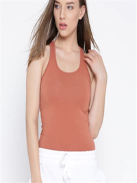 Buy ONLY Rust Orange Tank Top - Tops for Women 1155936 | Myntra