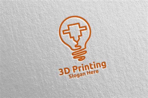 Idea 3D Printing Company Logo Design 56 (576771) | Logos | Design Bundles in 2022 | Printing ...