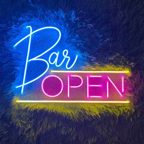 Bar Open Neon Sign Led Light Neon Signs For A Bar - NeonGrand