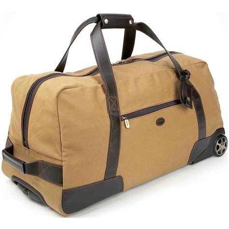 Baron Country® Canvas & Leather Wheeled Duffel Bag - 209118, at Sportsman's Guide