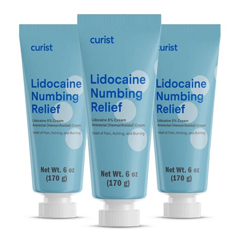 Lidocaine Cream 5% (3 Pack, 6 oz each) – Curist