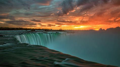 Sunset Waterfall Wallpapers - Top Free Sunset Waterfall Backgrounds - WallpaperAccess