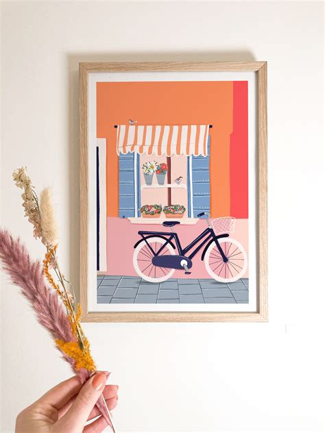 Bicycle Art Print Bicycle Bicycle Art Bicycle Wall Art | Etsy