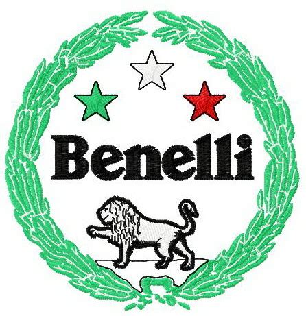 Benelli logo machine embroidery design