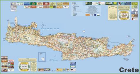 Crete tourist map