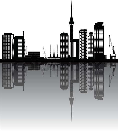 auckland skyline | Stock vector | Colourbox