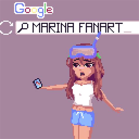 Fan Art - Marina Finds her "fan art" - Skyblock Pixel art #4 | Hypixel ...