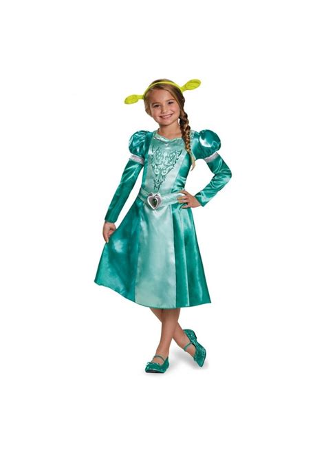 Dreamworks Princess Fiona Classic Girls Dress Costume - Princess Costumes