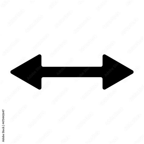 Double arrow icon. Dual sign. Navigator button. Cursor symbol. Simple flat design. Vector ...