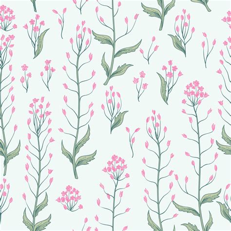 Floral seamless pattern. Flower background. Flourish wallpaper with ...