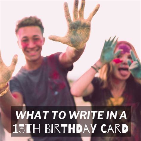 13th Birthday Wishes: What to Write in a Card - Holidappy