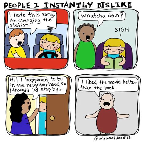 These Hilarious Introvert Doodles Will Make You LOL - Introvert Spring