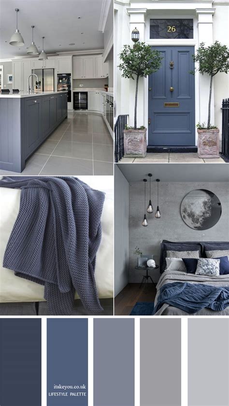 Blue grey home color decor idea { 15 House Color Palette Ideas } I Take You | Wedding Readings ...