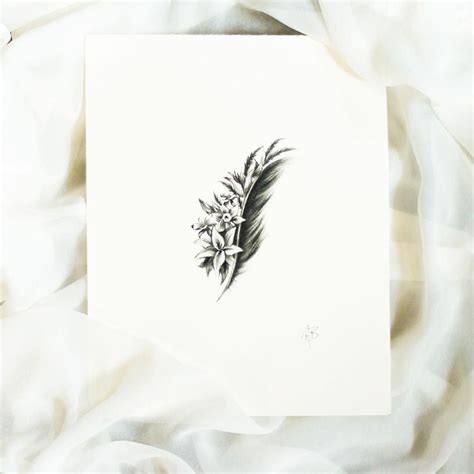 Raven Feather Tattoo Design | Feather tattoo design, Tattoo designs, Feather tattoo