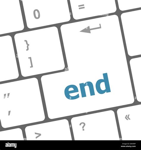 end button on computer pc keyboard key Stock Photo - Alamy