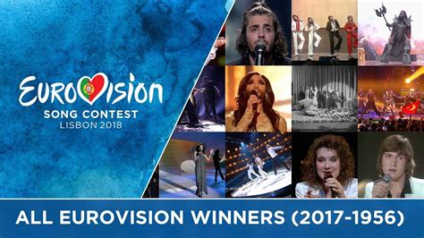 All winners of the Eurovision Song Contest (2017-1956) - YouTube