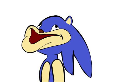 Lazily Drawn Derp sonic w/ Eye Color by roflmaster18 on DeviantArt