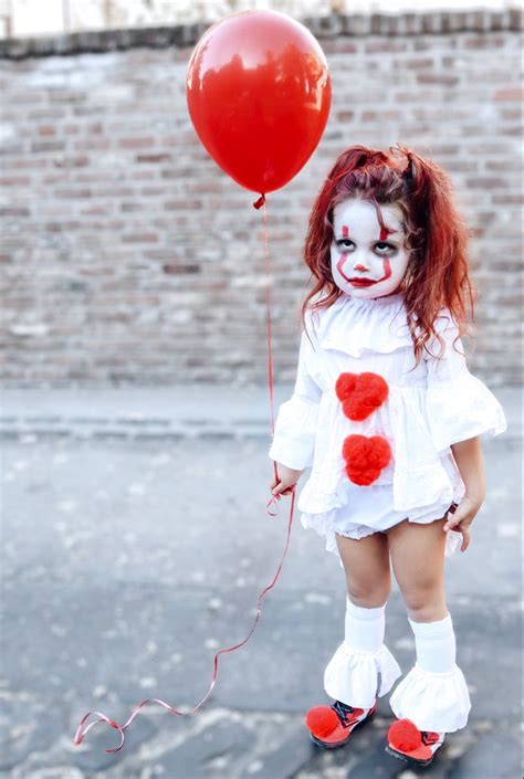 Girls it movie inspired pennywise scary clown halloween costume – Artofit