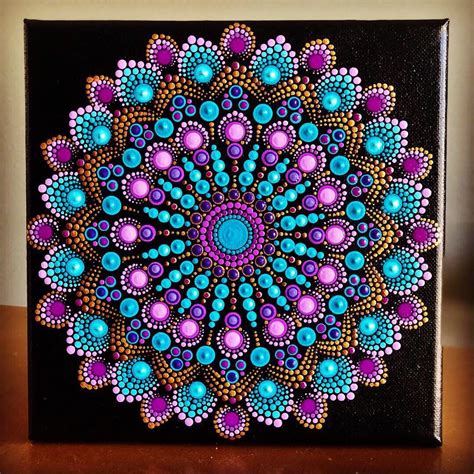 Mandala Dot Art Designs For Beginners : Mandala Dot Painting Beginners Tutorial Green Flower ...