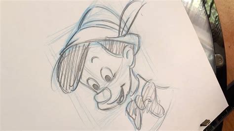 How To Draw Pinocchio l #DrawWithDisneyAnimation - YouTube