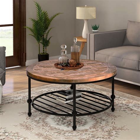 Wooden Coffee Table Designs For Living Room - Round Coffee Table ...