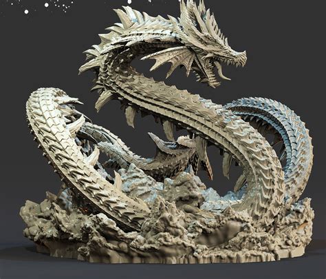 Dragon STL File 3d model afdrukken | Etsy