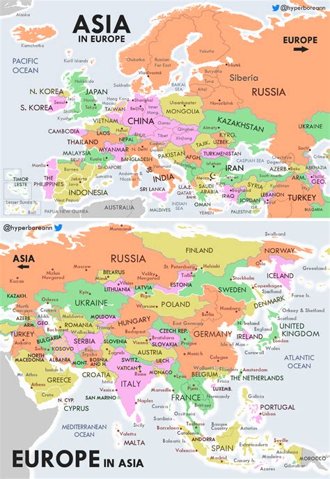 What if Europe and Asia switched places? (+ link to individual images ...