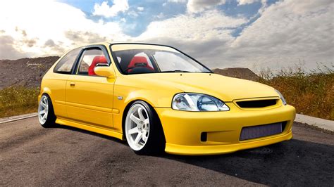 🔥 Download Jdm Modification Wallpaper Honda Eg6 Yellow by @dwayneh89 | Eg6 Wallpapers, Honda ...