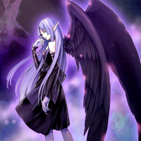 Purple Anime with wings | Anime character ideas | Pinterest | The Angel, Darkness and Anime