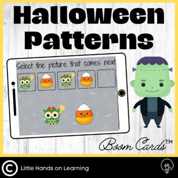 Halloween Patterns Boom Cards by Little Hands on Learning | TpT