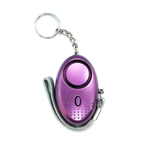 Personal Security Alarm Keychain with LED Light (2-Pack) - Pick Your Plum