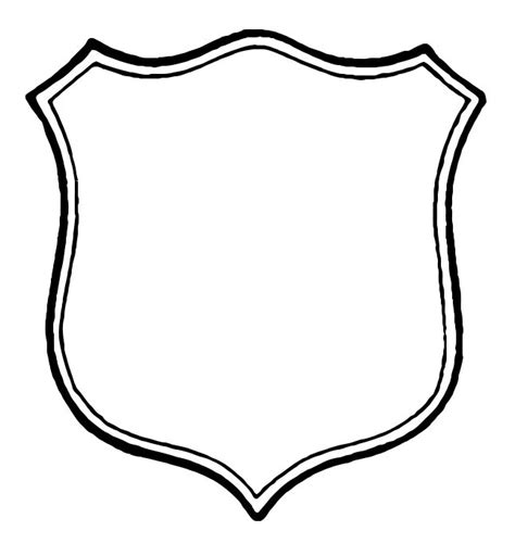 Police Badge Outline - ClipArt Best