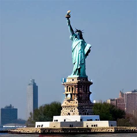 The Statue of Liberty dancing | Stable Diffusion