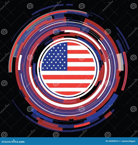 Usa flat flag icon stock vector. Illustration of couple - 44289016