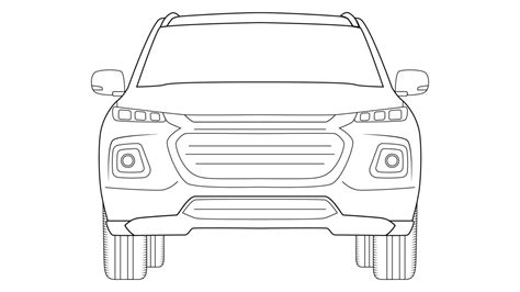 premium suv car outline vector illustration on white background 16412632 Vector Art at Vecteezy