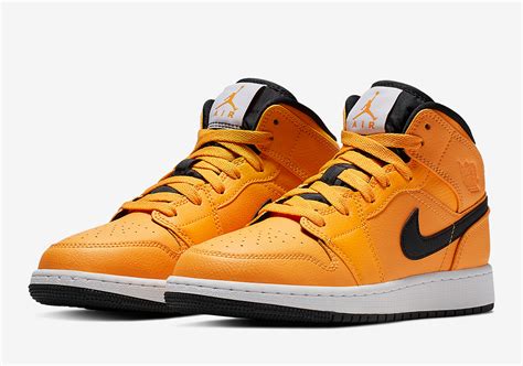 The Air Jordan 1 Mid Gets A Full Bright Taxi Yellow - SneakerNews.com