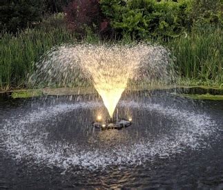 X-Large Pond Fountain, Lights with Remote Control - Fountain Tech