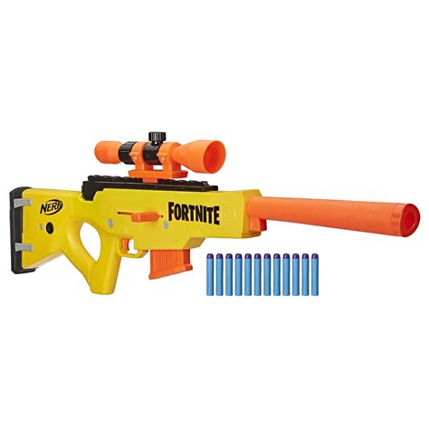 Nerf Fortnite BASR-L Bolt Action, Clip Fed Blaster -- Includes Removable Scope, 6-Dart Clip and ...