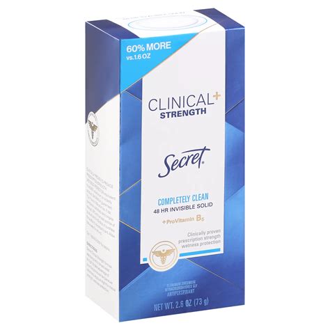 Secret Clinical Strength Invisible Solid Antiperspirant And Deodorant - Shop Deodorant ...