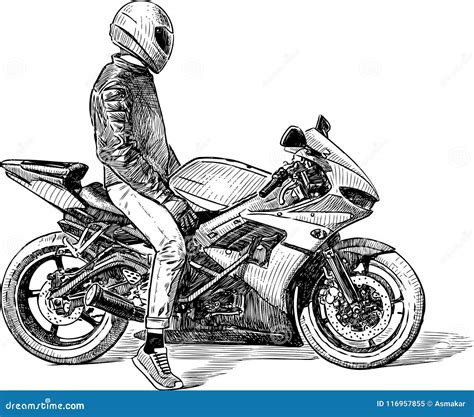 Motorcycle Drawings In Pencil