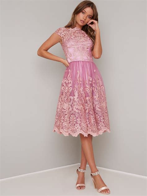 Find perfection in pink with this pretty Rose Lace Dress.This beauty is ideal for upcoming ...