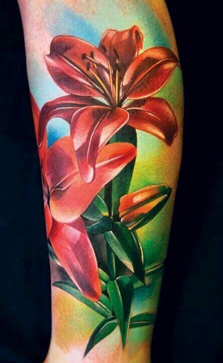 Looking to get my Lily tattoo finished. Kinda sorta in love with this coloring. Trendy Tattoos ...