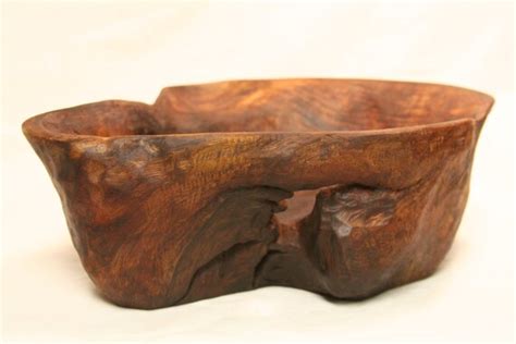 Rustic hand carved wood bowl by devindecker on Etsy